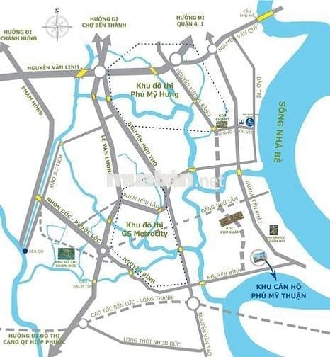 Cho thuê căn hộ Phú Mỹ Thuận 2PN 2WC 92 m2, view sông SG, chỉ 6 triệu