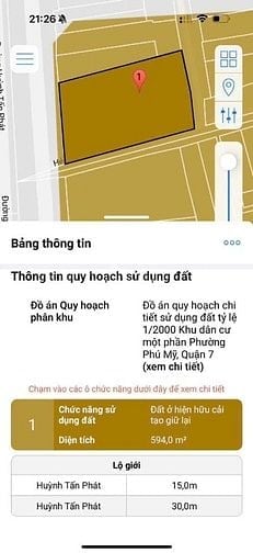 Bán nhà chính chủ 1627 huỳnh tấn phát, q 7 dtich: 20x32m ctxd: 9 Tầng