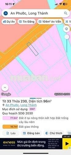 Đất Nền Thổ Cư Ngay Cổng KCN Long Thành Cách Quốc Lộ 51 Chỉ 100M
