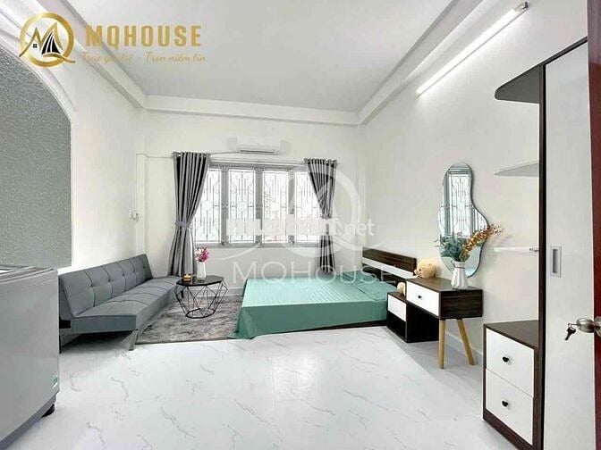 Căn Studio Full Nội Thất New 100% - Gần Vòng Xoay Dân Chủ