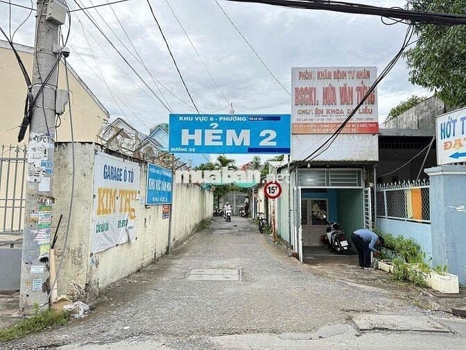 CẶP NỀN THỔ XƯ XÂY NHÀ BÁN OK, HẺM 2 ĐƯỜNG 3/2
