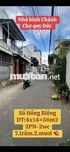 NHÀ GẦN CHỢ HƯNG LONG-QUY ĐỨC BÌNH CHÁNH