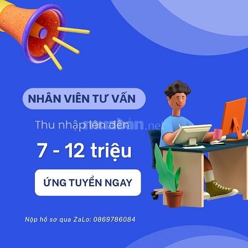 VIỆC LÀM TƯ VẤN BÁN HÀNG KHU VỰC BÌNH TÂN