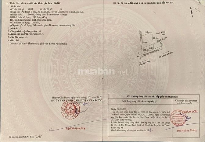 bán lỗ nền thổ cư 5 năm trước mua 2,2 tỷ giờ bán 2 tỷ