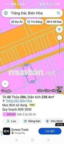 Bán Lô Biệt Thự 230m2 Gần Chợ Trảng Dài chỉ 3.050