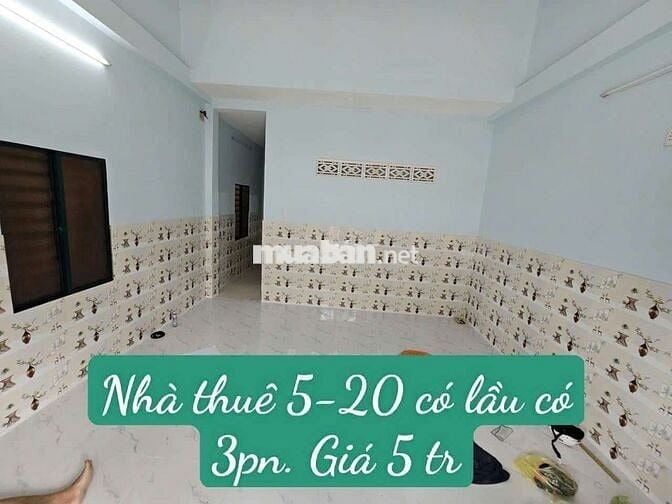 Nhà thuê 5-20có Lầu. Đường vĩnh lộc B bình chánh tphcm
