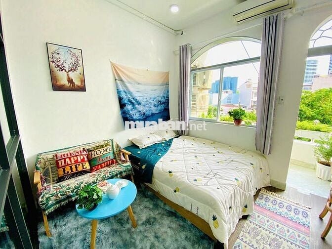 CHO THUÊ CĂN HỘ FULL NỘI THẤT 1PN CÓ BAN CÔNG RỘNG RÃI-BÌNH THẠNH