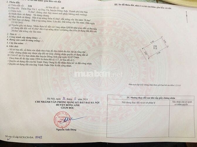 CHÍNH CHỦ BÁN ĐẤT GÓC 2 MẶT TIỀN SÁT NHÀ VĂN HÓA, KHU ĐẤU GIÁ DỤC TÚ 1