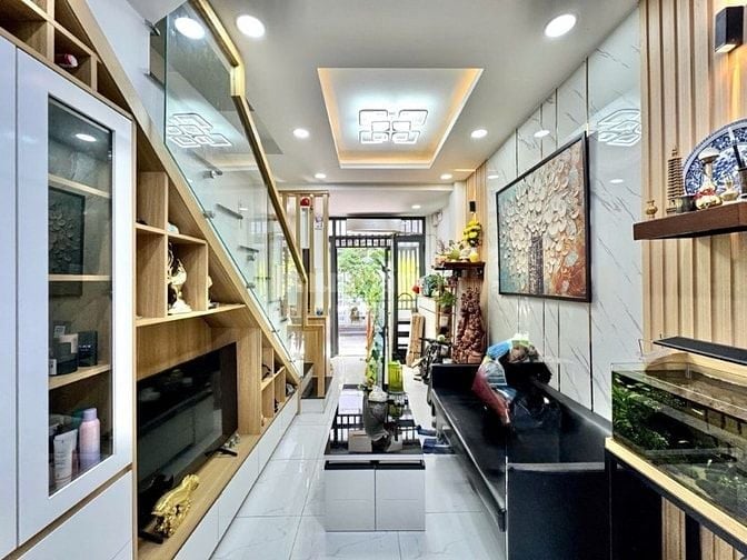 NHÀ ĐẸP LÊ TRỰC BÌNH THẠNH, XE HƠI ĐỖ CỬA