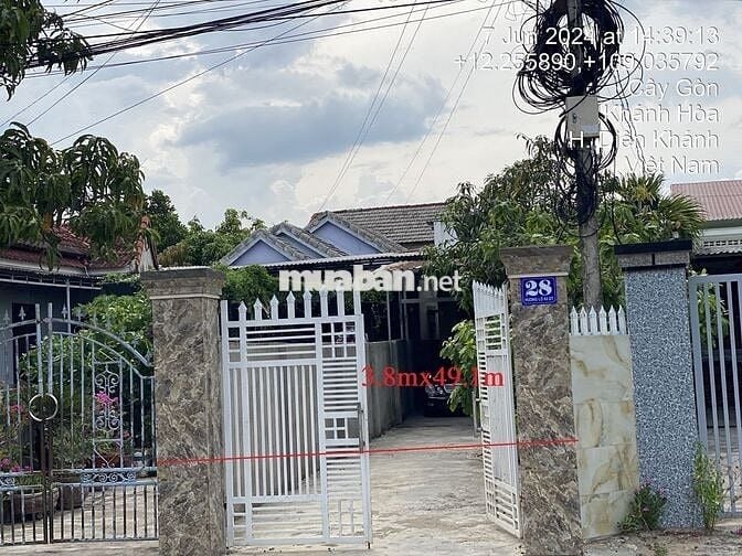 Bán nhà đất 331m2 MT Hương Lộ 62,ngay Cụm CN Diên Thọ VNC, Diên Khánh