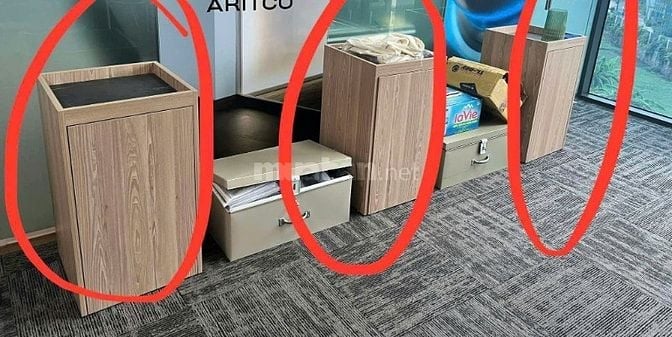 Thanh lý tủ gỗ văn phòng mới 70%
