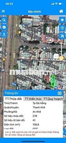 Cần đất kiệt 5m ôtô thông 297 trường chinh Thông đường Đinh thị Vân ,