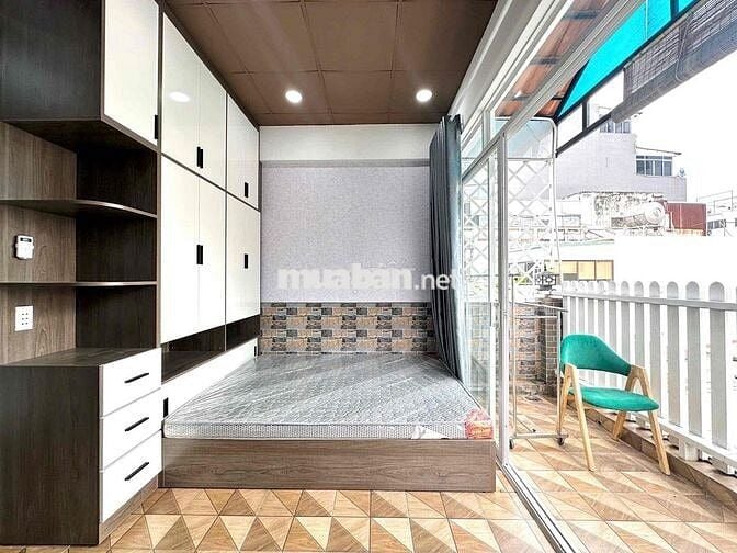 Phòng 35m2 Ban Công Máy Giặt Riêng FREE PHÍ DỊCH VỤ Ngay Cầu Thị Nghè