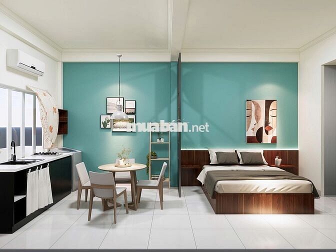 Khai trương căn hộ 45m2_Studio/1PN_Cửa Sổ/Balcony_chợ Tân Định