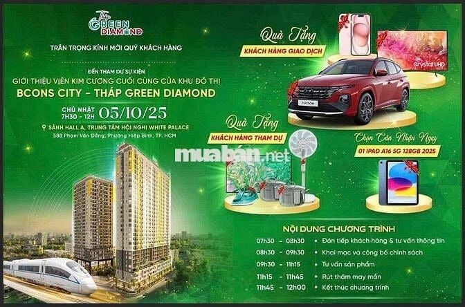 Căn hộ 54m2 2PN khu đô thị Bcons City TPHCM