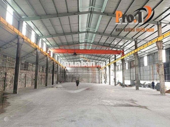 Cho thuê xưởng có sẵn cẩu trục,Trạm điện 2000kva ,gần KCN thanh Phú