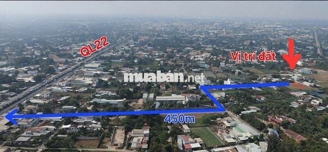 Đất ngộp ngân Tân Thông Hội 130m2 full thổ đi QL22 chỉ 450m giá 1,4 tỷ
