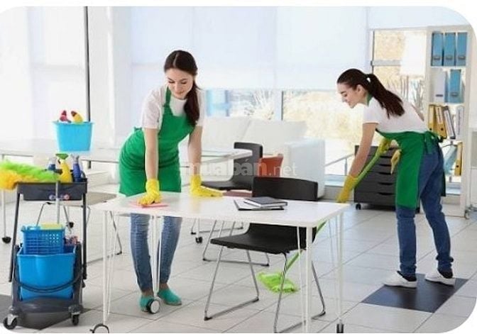 Tuyển gấp 2 Chị : Tạp Vụ ,Dọn Dẹp(Quận Gò Vấp)làm giờ hành chính 