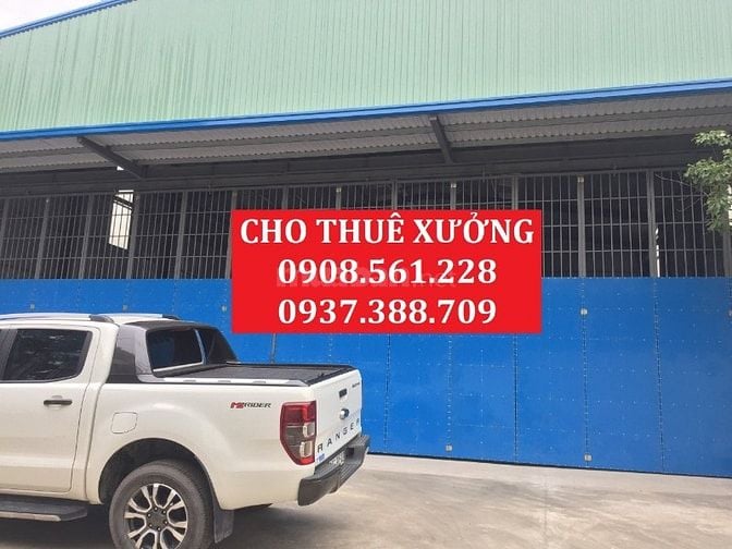 Nhà xưởng cho thuê mặt đường bùi công trừng nhị bình, hóc môn dt: 600m