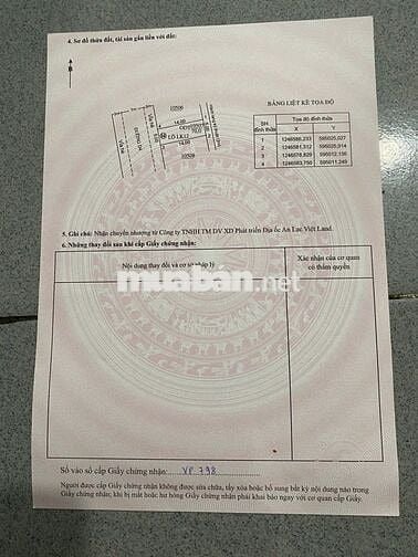 Chính chủ bán rẻ đất ngay chợ trường học và TTHC Bàu Bàng giá 790TRIỆU