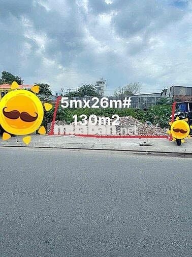 Đường rộng 12m, Hương Lộ 2, 130m2, giá 12.8 tỷ. đất trống vuông vứt