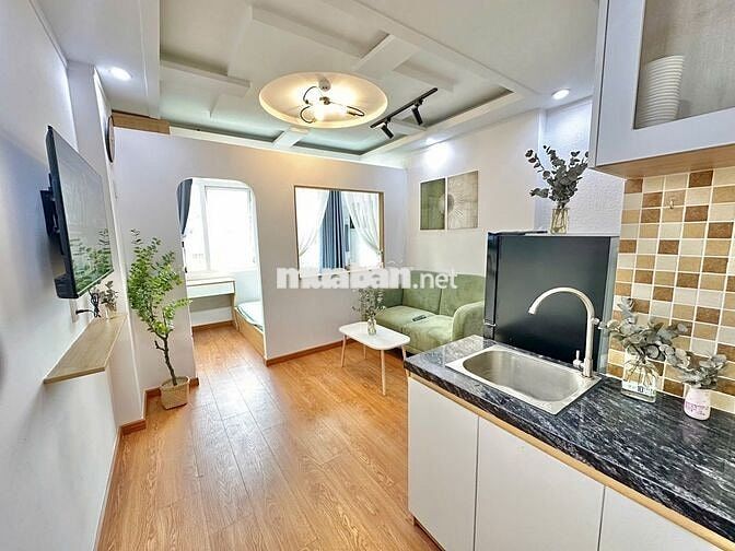 STUDIO 1 PHÒNG NGỦ TÁCH BẾP NỘI THẤT ĐẦY ĐỦ - PHÒNG ĐẸP NHÀ MỚI