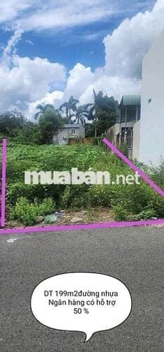 Bán đất thổ cư 200m2 (.5*40). Tại phú giáo bình dương