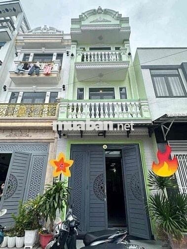 Nhà 4 tầng đẹp, ngay chợ Bình Thành, khu phân lô, đường nhựa 6m