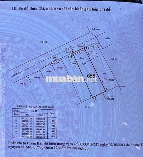 Bán đất full thổ hẻm 4,5m An Phú Đông 9, DT: 4,7x17m. (89m2)