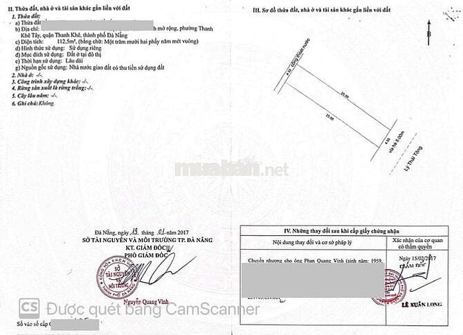 Cần bán mặt tiền Lý Thái Tông, Đà Nẵng