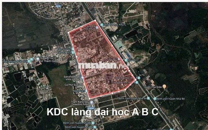 ĐẤT NỀN LÀNG ĐẠI HỌC, 5X20M, 9.1 TỶ, XÂY DỰNG TỰ DO