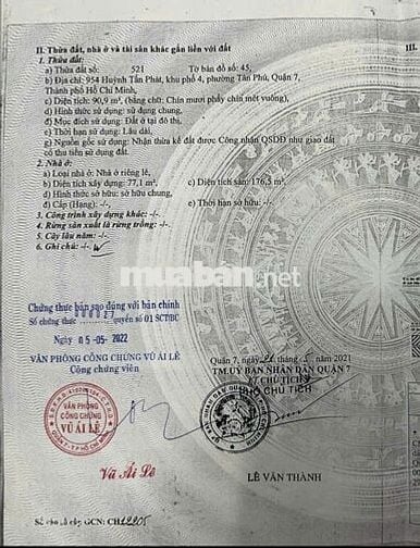 BÁN NHÀ Mặt Tiền HUỲNH TẤN PHÁT, P. PHú thuận, Q7