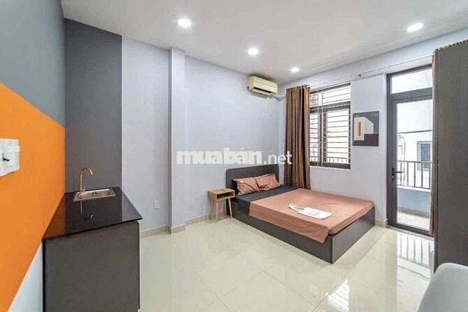 Cho thuê căn hộ Studio Ban công Q1 gần cầu Nguyễn Văn Cừ, Nowzone