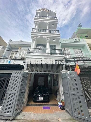 NHÀ 4 TẦNG - 5PN - 5WC - HẺM 7M OTO ĐẬU TRONG NHÀ