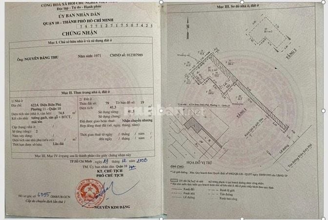 Bán Nhà MẶT TIỀN 616-618-620-622A  Điện Biên Phủ, phường 11, Quận 10