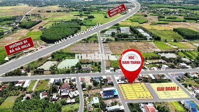 Bán đất KDC Nam Thành - Hoà Vang - Đà Nẵng  Vị trí vàng trên trục Nam