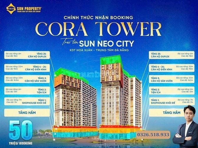 🔥 SUN CORA TOWER – SIÊU PHẨM ĐANG GÂY SỐT TẠI SUN NEO CITY 🔥
