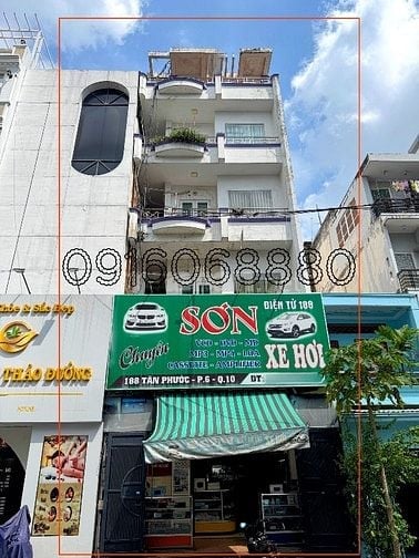 BÁN NHÀ MẶT TIỀN : 188 TÂN PHƯỚC - P. 6 - Q. 10 - TPHCM