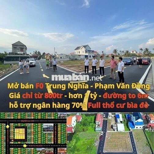 🔥 ĐẤT NỀN TRUNG TÂM TRUNG NGHĨA – GIÁ CHỈ TỪ 800 TRIỆU/LÔ 🔥