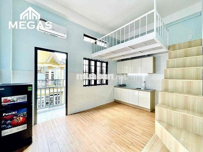 Cho thuê căn hộ - Full nội thất,bancol - Ngay Trần Mai Ninh