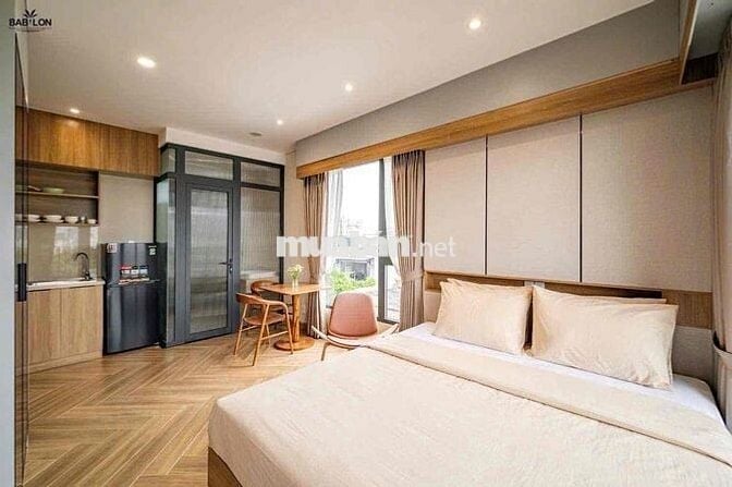 CĂN HỘ STUDIO FULL NỘI THẤT - MÁY GIẶT RIÊNG - TÁCH BẾP - MỚI XÂY NEW