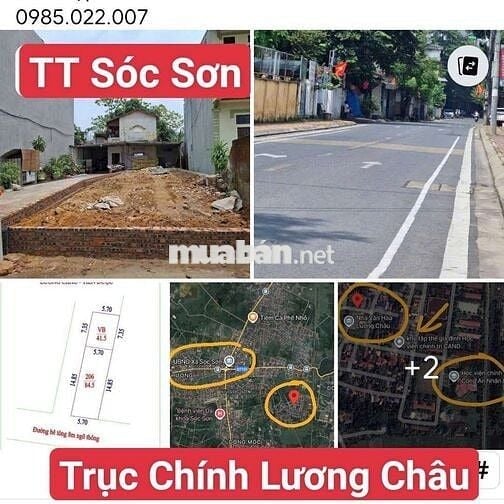 3. 9x tỷ 2 m.tiền Trục Chính Lương Châu TT Sóc Sơn tặng kèm 43m