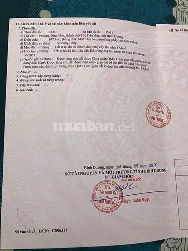 BÁN NHÀ CHÍNH CHỦ - ĐỊNH HÒA, THỦ DẦU MỘT, BÌNH DƯƠNG