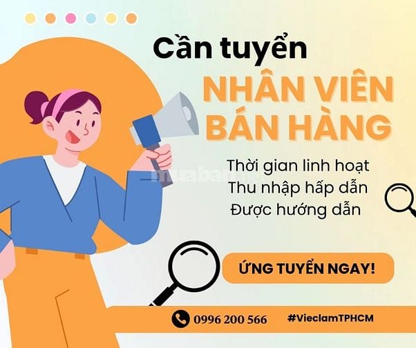 Cần 3 bạn phụ bán hàng quầy đồ uống (Sâm Triều Tiên, nước lượng tử...)