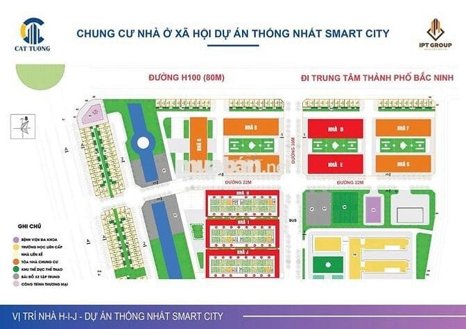 Bán chung cư 70m2 3PN Cát Tường - Thống Nhất Smart City Bắc Ninh