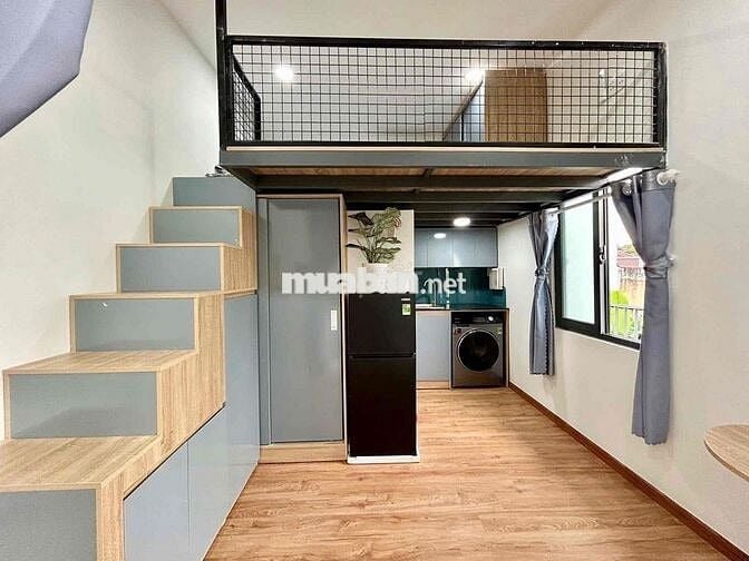 Duplex ban công, cửa sổ trời, full NT mới 100%, máy giặt riêng📍Aeon