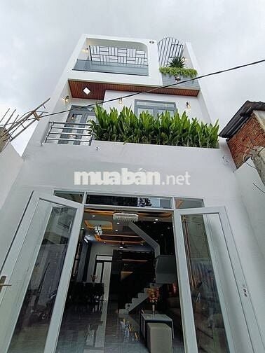 Nhà mới tặng full nội thất Huỳnh Tấn Phát-60m-3 tầng-3pn-cách PMH 5"