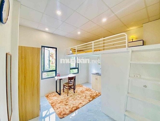 136 HỒ TÙNG MẬU - NGAY GOLD MARK CITY - STUDO CỬA SỔ THOÁNG GÁC XÉP