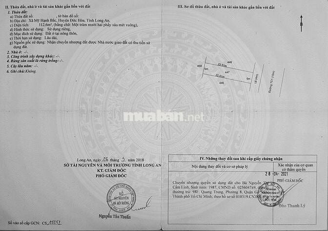 BÁN ĐẤT MẶT TIỀN ĐƯỜNG DỰ ÁN CÁT TƯỜNG PHÚ SINH