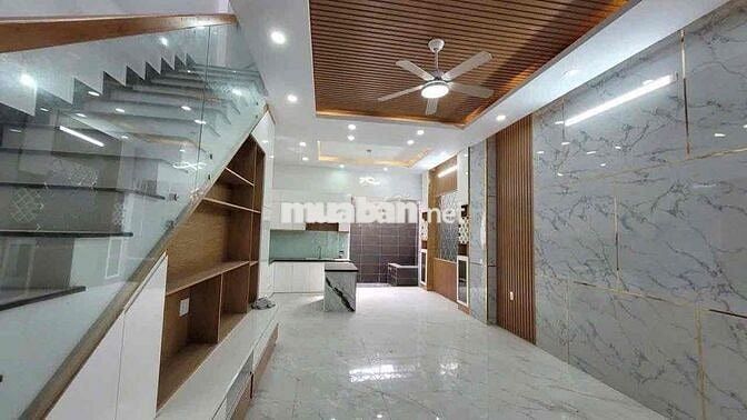 nhà 5x10m trệt 2 lầu 4 phòng ngủ 4wc sân thượng, hẻm ô tô